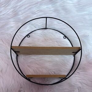 Modern Black and Brown Wall Shelf